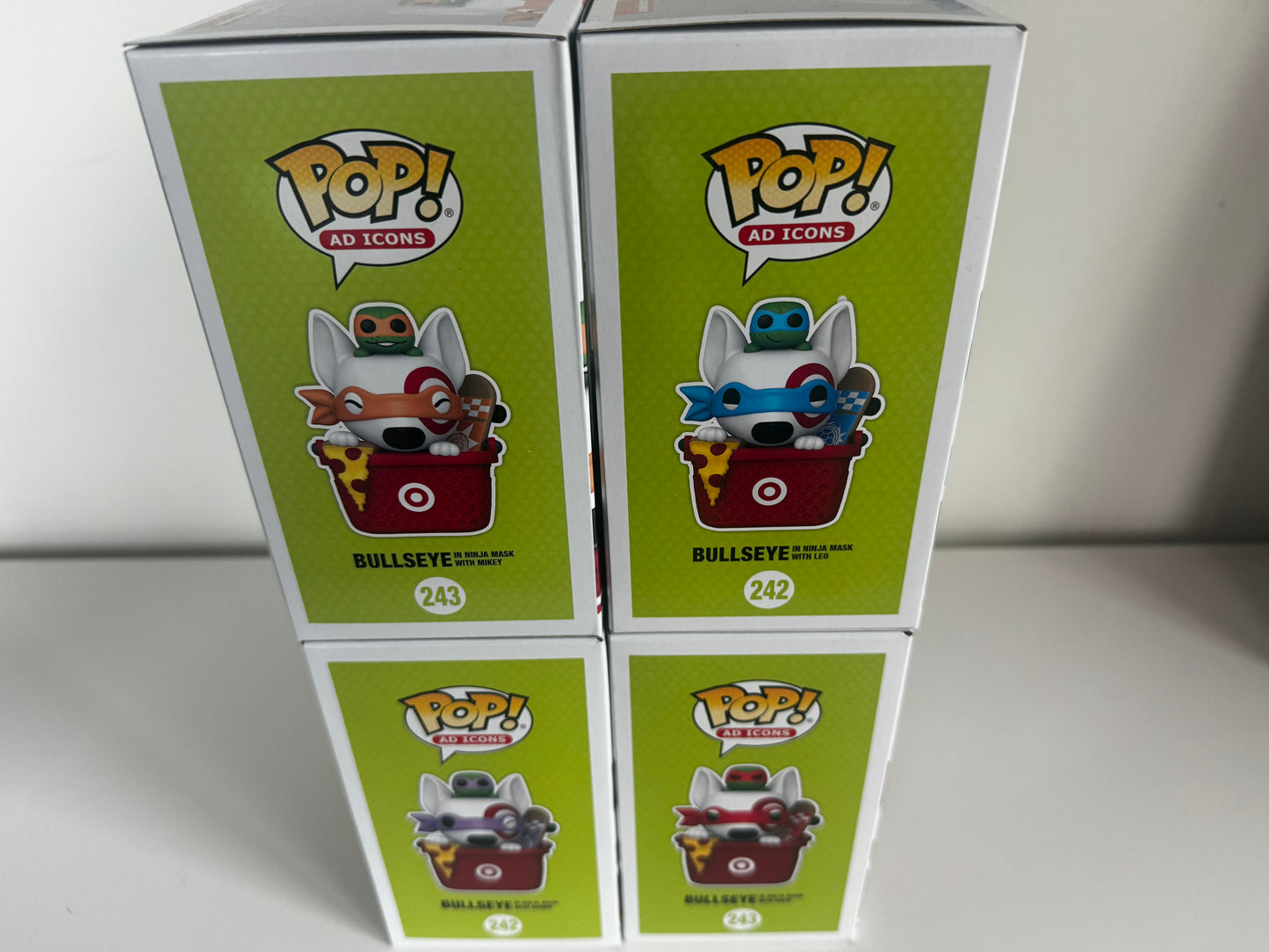 Funko Pop! Ad Icons TMNT Bullseye in Ninja Mask Complete Set Target Exclusive